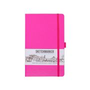 Блокнот для зарисовок Sketchmarker 21х30 140г 80л Неоновая фуксия