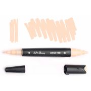 Маркер акрил. Fat&Skinny Light apricot двусторонний