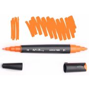 Маркер акрил. Fat&Skinny Orange двусторонний