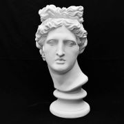 Голова Аполлона Бельведерского (гипс) 25*25*60см