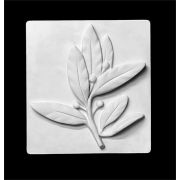 Орнамент гипсовый «Ветка лавра» 28,5*30*4,5см