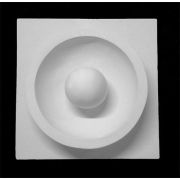 Орнамент гипсовый «Шар в полусфере» 30,5х30,5х11