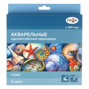 Набор аквар.карандашей «Студия» Гамма 72цв.