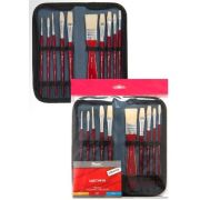 Набор кистей щетина ассорти Pinax Creative line 10шт в пенале