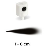 Cap NY Fat малый белый с черной вставкой