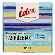Набор акрил. красок Vista-Artista idea Глянцевый 9х20мл