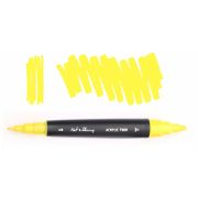 Маркер акрил. Fat&Skinny Mid yellow двусторонний