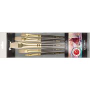 Набор кистей щетина Pinax Classic Plein Air плоские 5шт кор. ручка