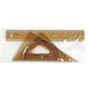 Малый чертежный набор Koh-I-Noor линейка 20см, угольники 45/113 и 60/160, транспортир 180/10