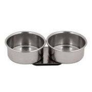 Масленка металл. двойная Сонет d=4см h=2см