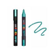 Маркер POSCA PC-5M-M6, зеленый металлик 1.8-2.5мм
