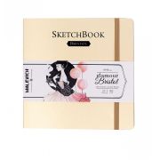 Скетчбук для графики и маркеров Малевичъ Bristol Glamour 19х19 кремовый 180г 20л.