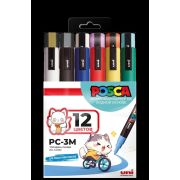 Набор маркеров POSCA PC-3M 12шт Стандартные цвета