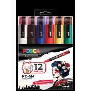 Набор маркеров POSCA PC-5M 12шт Стандартные цвета