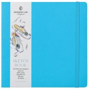 Скетчбук для акварели Greenwich Line 200х200 100%хл 18л лазурный