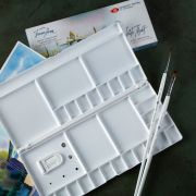 Палитра пластик. с крышкой Сонет 29 яч. 30х14