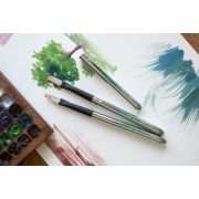 Кисть синтетика шлейф № 8 имит. мангуста ручка складная