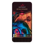 Набор карандашей цветных Vista-Artista Fine 12цв мет.кор.