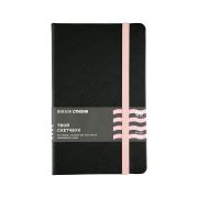 Блокнот для зарисовок Стихия 13х21см 140г 80л черный розовый срез