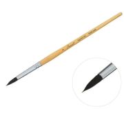 Кисть белка микс круглая № 5 Сонет короткая белая ручка