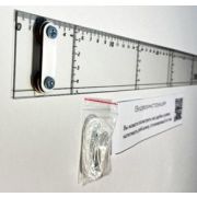 Рейсшина с рисками для черчения 75см (поликарбонат)