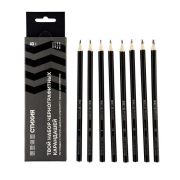 Набор чернографитных карандашей Стихия 8шт картон