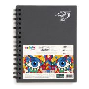 Скетчбук «Carioca Plus» для карандашей, мелков и маркеров A5 160г на спирали