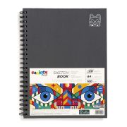 Скетчбук «Carioca Plus» для карандашей, мелков и маркеров A4 160г на спирали