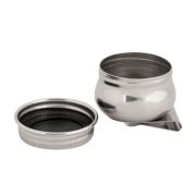 Маслёнка металл. одинарная Сонет d=4.2см h=3.5см с крышкой