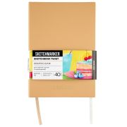 Скетчбук Sketchmarker Graphic&Ink два в одном 12x12 мягкая обложка 140г 60л кремовая/ 200г 40л белая