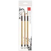 Набор кистей для каллиграфии Pinax 3шт коза, пони