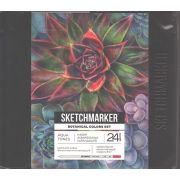 Набор акварельных карандашей Sketchmarker «Ботаника» 24цв. металл