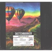 Набор акварельных карандашей Sketchmarker «Путешествия» 24цв металл