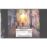 Набор акварельных карандашей Sketchmarker «Студия» 72цв металл