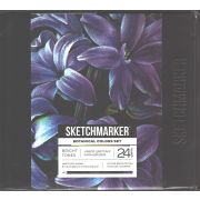 Набор цветных карандашей Sketchmarker «Ботаника» 24цв металл