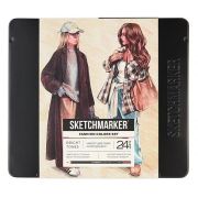 Набор акварельных карандашей Sketchmarker «Мода» 24цв металл