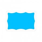 Стикер Wave белый/голубой 8x12см