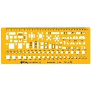 Шаблон дизайнерский Rotring Fumiture М1:50 R853783