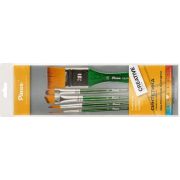 Набор кистей синтетика Pinax Creative Ассорти с флейцем 5шт