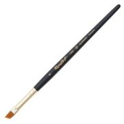 Кисть синтетика наклонная № 8 ручка короткая черная