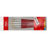 Набор кистей щетина круглая Pinax creative 6шт кор. ручка