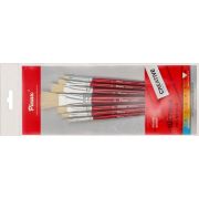 Набор кистей щетина Pinax creative плоские 7шт кор. ручка