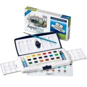 Набор акварели Daler-Rowney Aquafine 18кювет+2тубы пластик