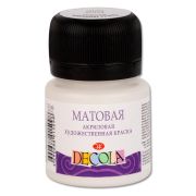 Краска акрил. Декола матовая Белая 20мл