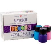 Набор акрил. красок Dekola Матовый 12х20мл.