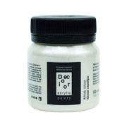 Краска акрил. «Деколор» Таир Серебро белое 50мл