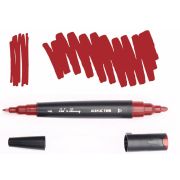 Маркер акрил. Fat&Skinny Crimson red двусторонний