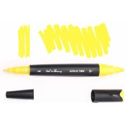 Маркер акрил. Fat&Skinny Lemon yellow двусторонний