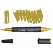Маркер акрил. Fat&Skinny Pearl gold двусторонний
