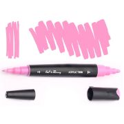 Маркер акрил. Fat&Skinny Pink двусторонний